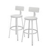 BARHOCKER Caracas Weiß 34 x 102 cm 2er Set - Weiß, Holzwerkstoff (34/102/55cm) - Vicco