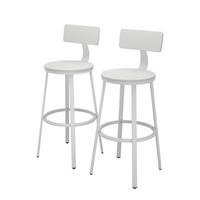 BARHOCKER Caracas Weiß 34 x 102 cm 2er Set - Weiß, Holzwerkstoff (34/102/55cm) - Vicco