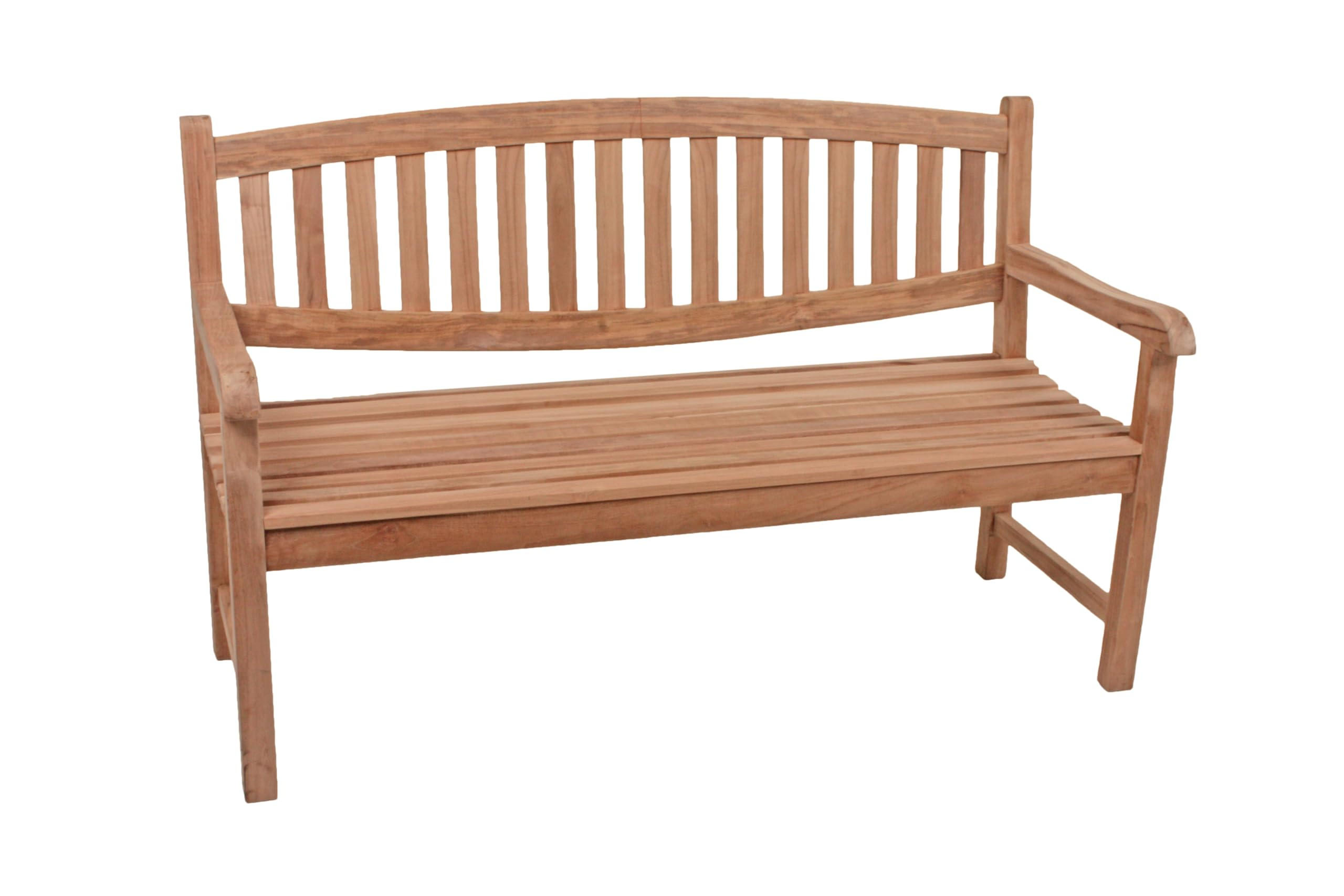 GARTENBANK Melina Terrassenbank - Braun, Holz (150/93/63cm) - DELUKE