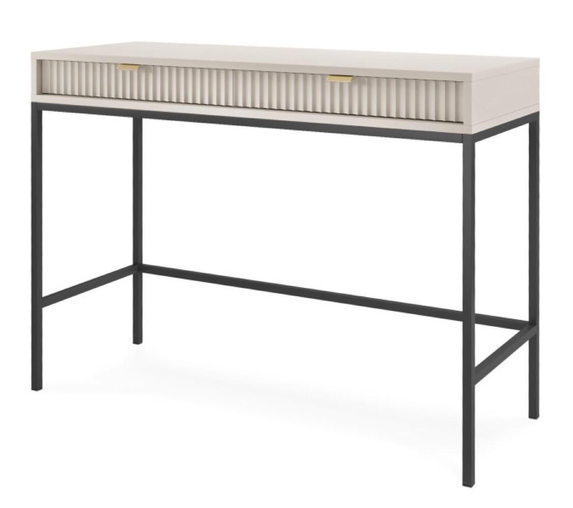 KONSOLE Kaschmir NEW Schwarz - Ecru, Holzwerkstoff (104/104/77cm) - Sepro Meble