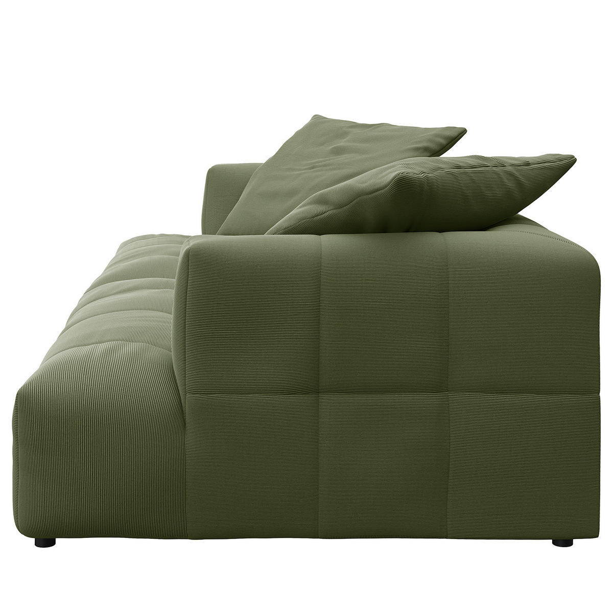 BIGSOFA - Schwarz/Grün, Holz/Kunststoff (272/70/126cm) - home24