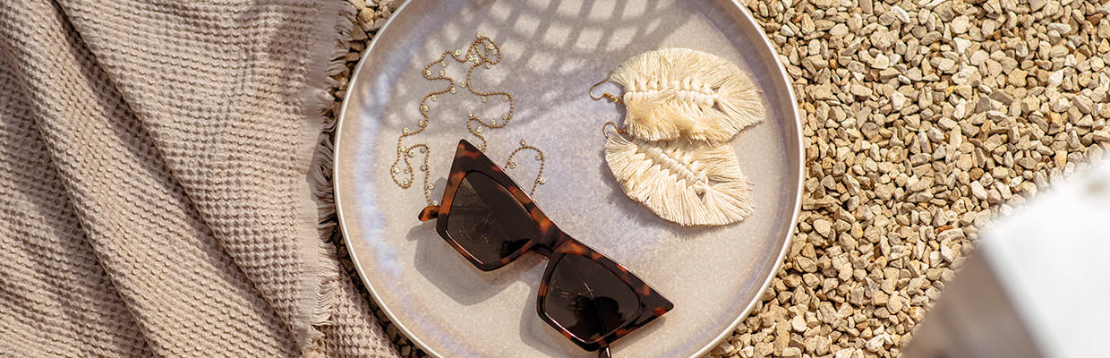 Villeroy & Boch Perlemore Sand - Teller mit Sonnenbrille