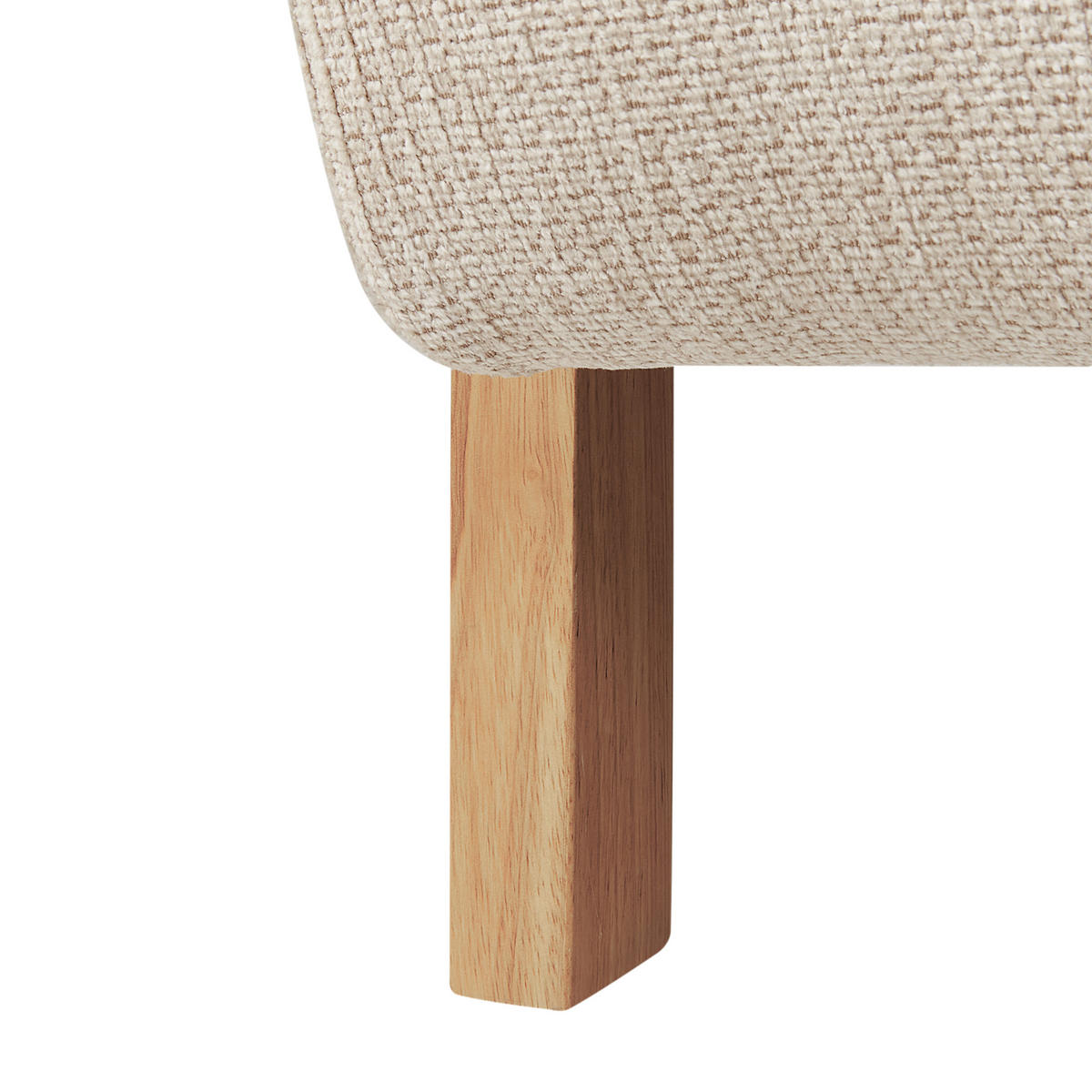 SESSEL Helles Beige Lesja - Hellbraun/Beige, Textil (77/79/90cm) - Beliani