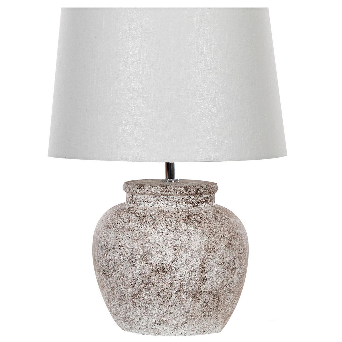 TISCHLAMPE Mareb 35/35/47 cm - Beige, Keramik (35/35/47cm) - Beliani