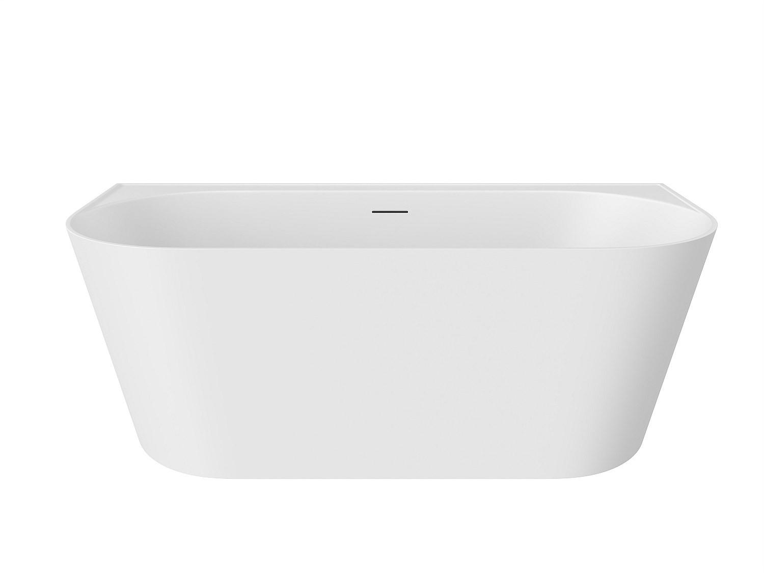 Vente-Unique Vorwandbadewanne Weiß 170x57.5x80 cm
