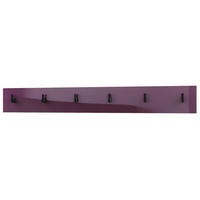 GARDEROBENPANEEL Linea Brombeer Hochglanz - Brombeere, Holzwerkstoff (110.5/14.5/3.5cm) - Vladon