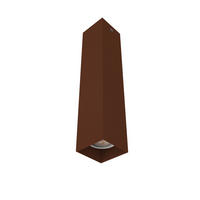 DECKENLEUCHTE Cube H30 - Dunkelbraun, Metall (6/6/30cm) - Lumicom
