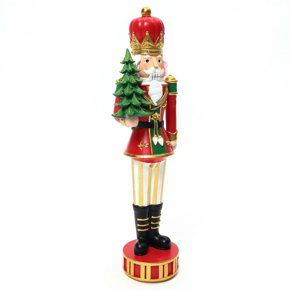 NUSSKNACKER Figur B14 x T11 x H46 cm - Rot, Kunststoff (11/46/14cm) - Hometopia