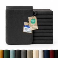 ŽÍNKA sada 10 ks, 10x žínka 15/20 cm, tmavě šedá - tmavě šedá, textil (15/20cm) - Blumtal