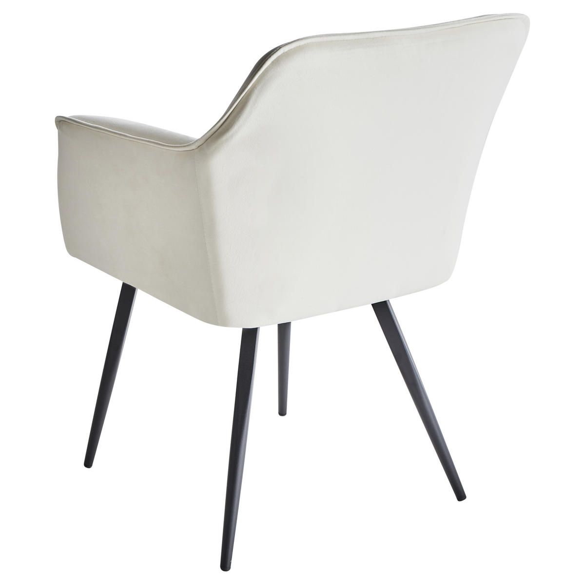 ÉTKEZŐSZÉK 2 darabos Szett Bársony Bézs Jasmin - bézs, textil/fém (60/91/49cm) - Beliani