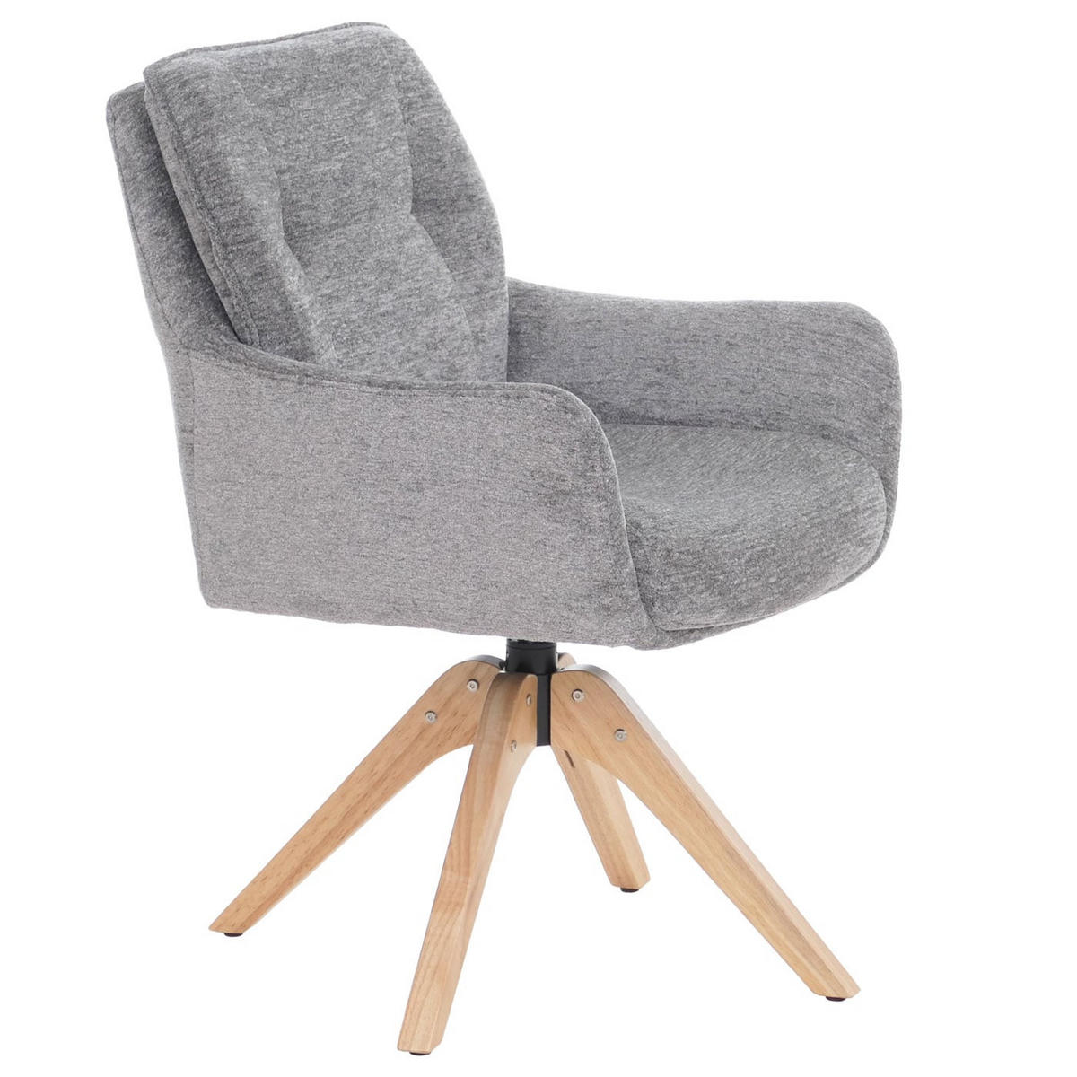 JÍDELNÍ ŽIDLE Šedá, sada 2 ks - šedá, textil (60/88/65cm) - MCW