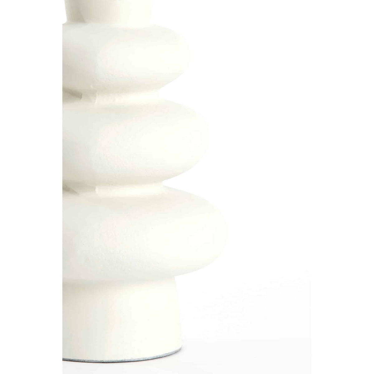 LAMPENFUSS Olona Weiß 16/16/27 cm - Weiß, Metall (16/16/27cm) - Light & Living
