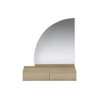 SCHMINKTISCH - 100.2 cm x 42.2 cm - holz - naturfarben hell Jineza - Naturfarben, Holz (100.2/111.5/42.2cm) - Vente-Unique