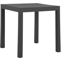 GARTENTISCH eckig 73/73/75 cm Kunststoff Anthrazit - Anthrazit, Kunststoff (73/73/75cm) - CLP