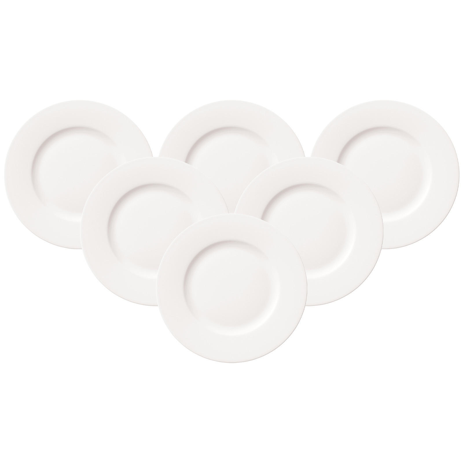 FRÜHSTÜCKSTELLER For Me weiß ø 21,5 cm 6er Set - Weiß, Keramik (21.5cm) - Villeroy & Boch