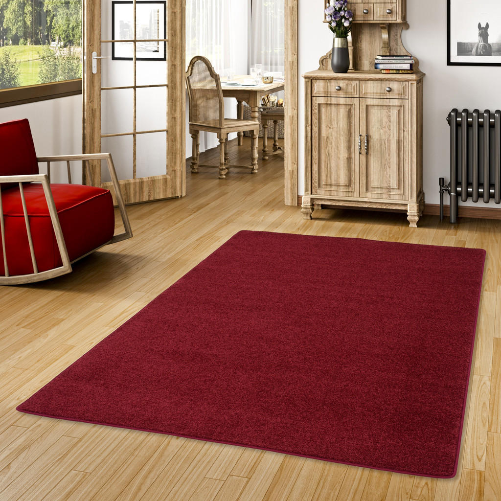 Thumbnail - Snapstyle Hochflor, Weinrot, Textil, 100x400 cm, Teppiche & Böden, Teppiche, Hochflorteppiche & Shaggys