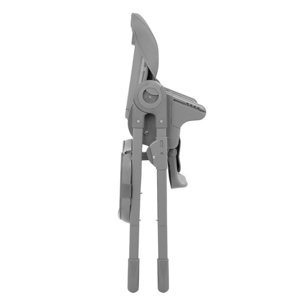 HOCHSTUHL Comfy grau höhenverstellbar, Gurt, Doppeltablett - Grau, Kunststoff (53/104/76cm) - Kikka boo