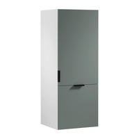 AUFSATZSCHRANK N60N – Sorento Weiß Grün – Weiß / Grün - Weiß/Grün, Holzwerkstoff (60/158/58cm) - ROYAL24_MARKT