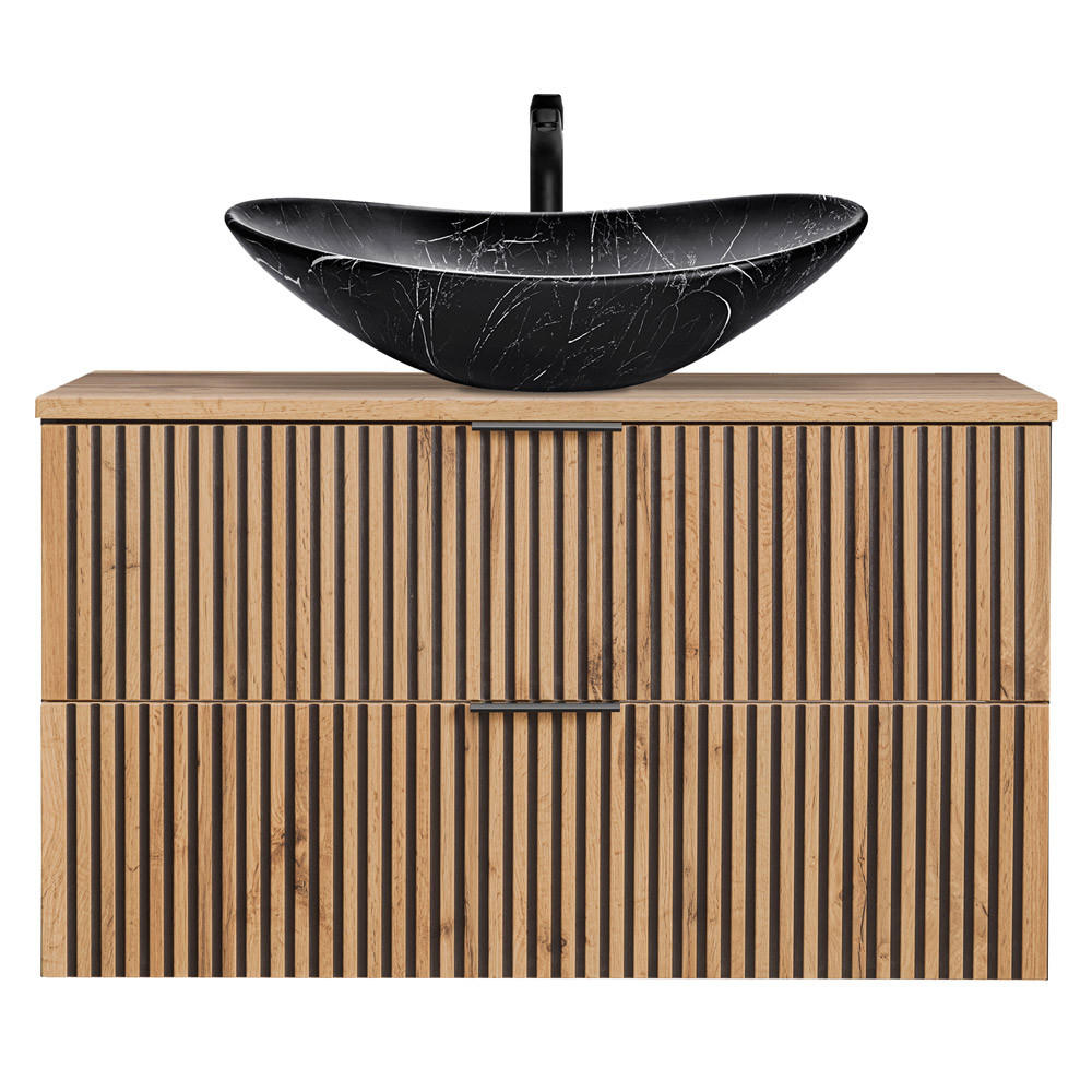 WASCHTISCH Xanten-56 - Braun, Holzwerkstoff (101/75/47cm) - Lomado