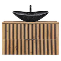 WASCHTISCH Xanten-56 - Braun, Holzwerkstoff (101/75/47cm) - Lomado