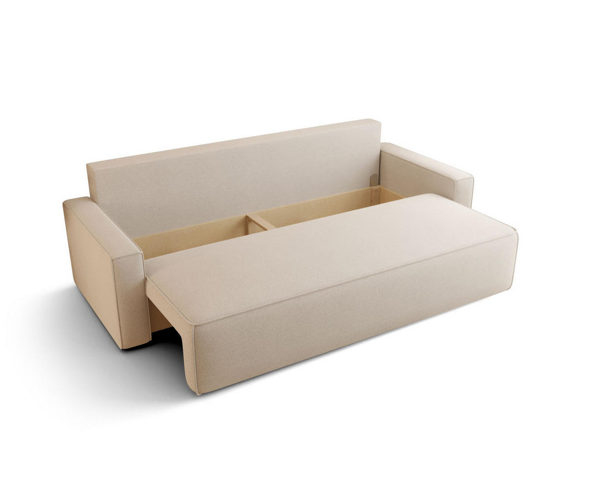SOFA mit Schlaffunktion SAVIO Quelle 37 - Dunkelgrün, Textil (232/90/90cm) - Bedante