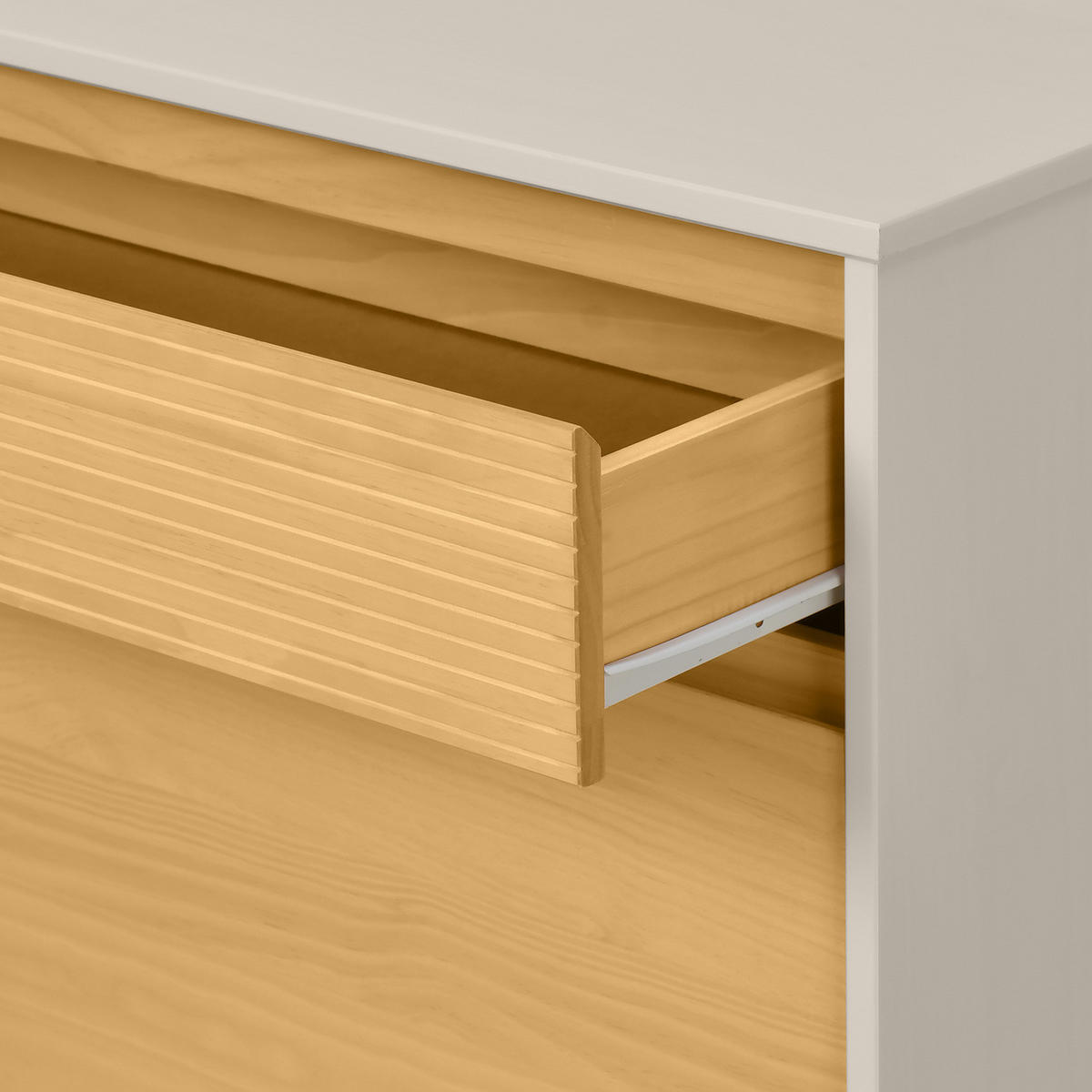 MASSIVE SCHUHKOMMODE - Pinie / Kaschmir - Kaschmir/Pinienfarben, Holz (80/106/35cm) - home24