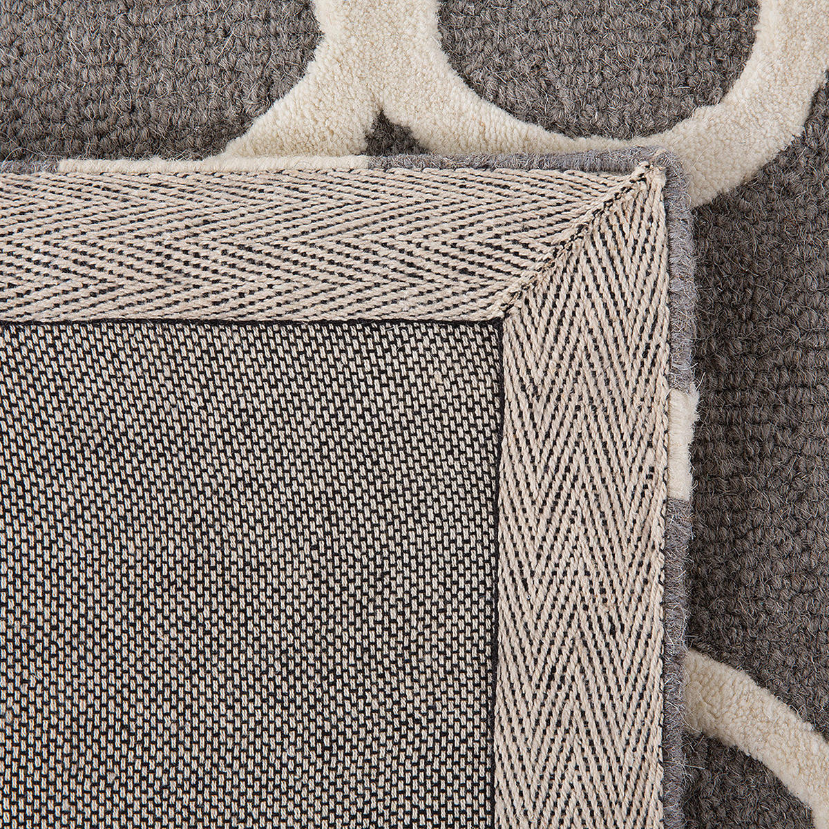 KURZFLOR-TEPPICH ZILE 80/150 cm - Grau, Textil (80/150cm) - Beliani