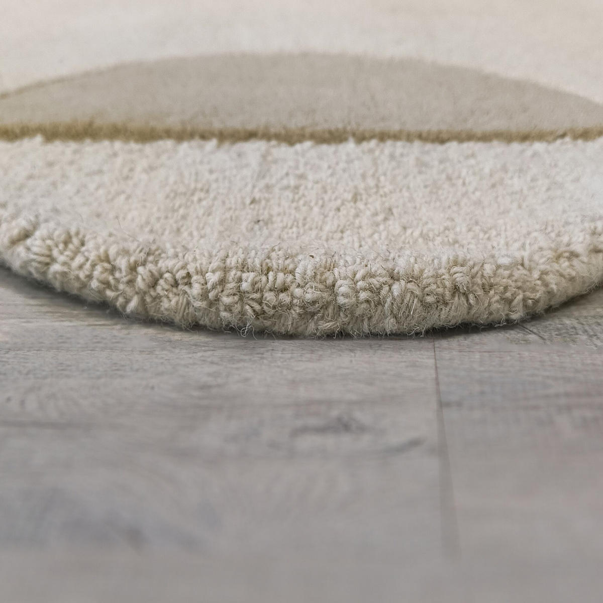 TEPPICH aus Wolle HALLEIN in Natur, geometrisch, 160 x 230 cm - Beige, Textil (160/230cm) - KADIMA DESIGN