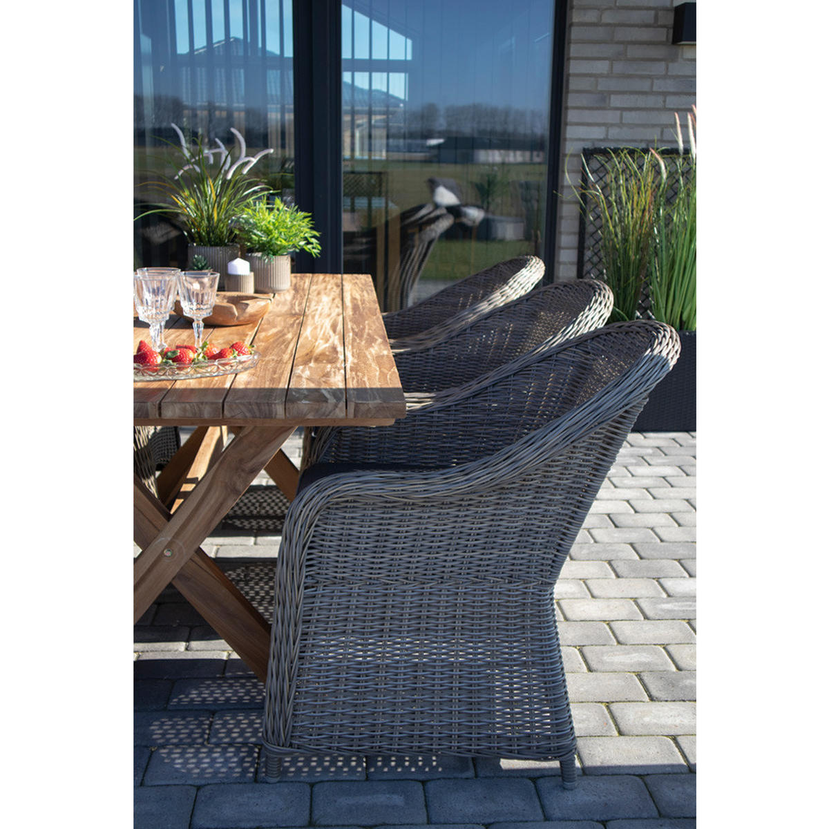 GARTENTISCH Braun - Braun, Holzwerkstoff (200/90/75cm) - ebuy24