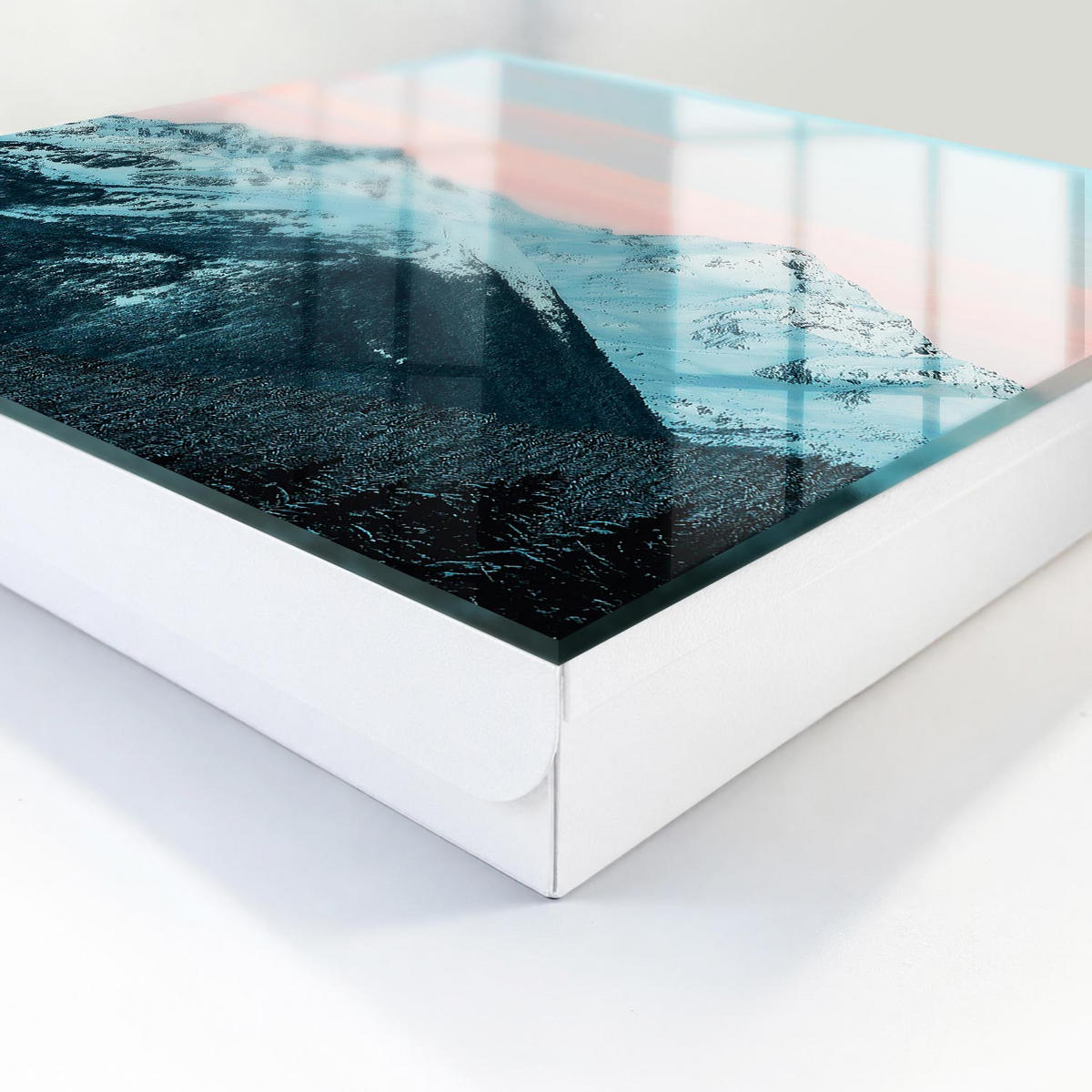 SCHLÜSSELBOX Weiß 30x30 cm – Türöffnung nach rechts - Bergfrieden - Weiß, Metall (30/30/5cm) - TULUP
