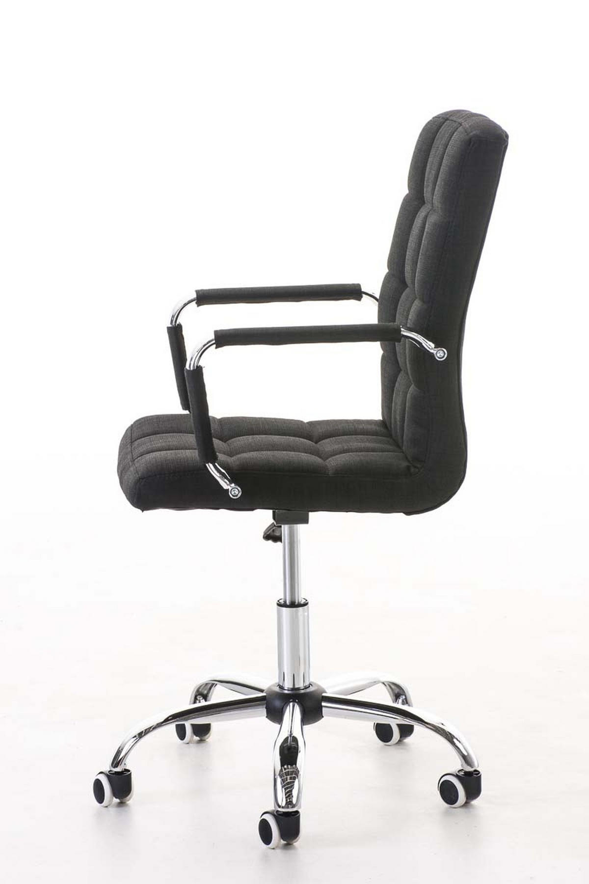 BÜROSTUHL Deal V2, Stoff Schwarz - Schwarz, Textil/Metall (56/104/62cm) - TPFLiving