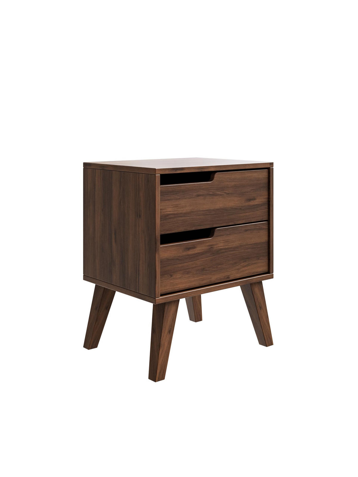 NACHTTISCH Solvo 45x55x40 cm - Modern Nachtschrank zum Schlafzimmer - EIN praktischer Commode aus Spanplatten - Braun - Braun, Holzwerkstoff (45/55/40cm) - Chilly