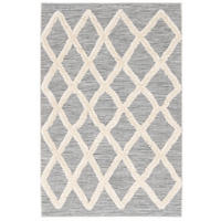 IN & OUTDOOR TEPPICH SHAGGY JUIST RAUTEN - Grau, Textil (120/170cm) - Pergamon