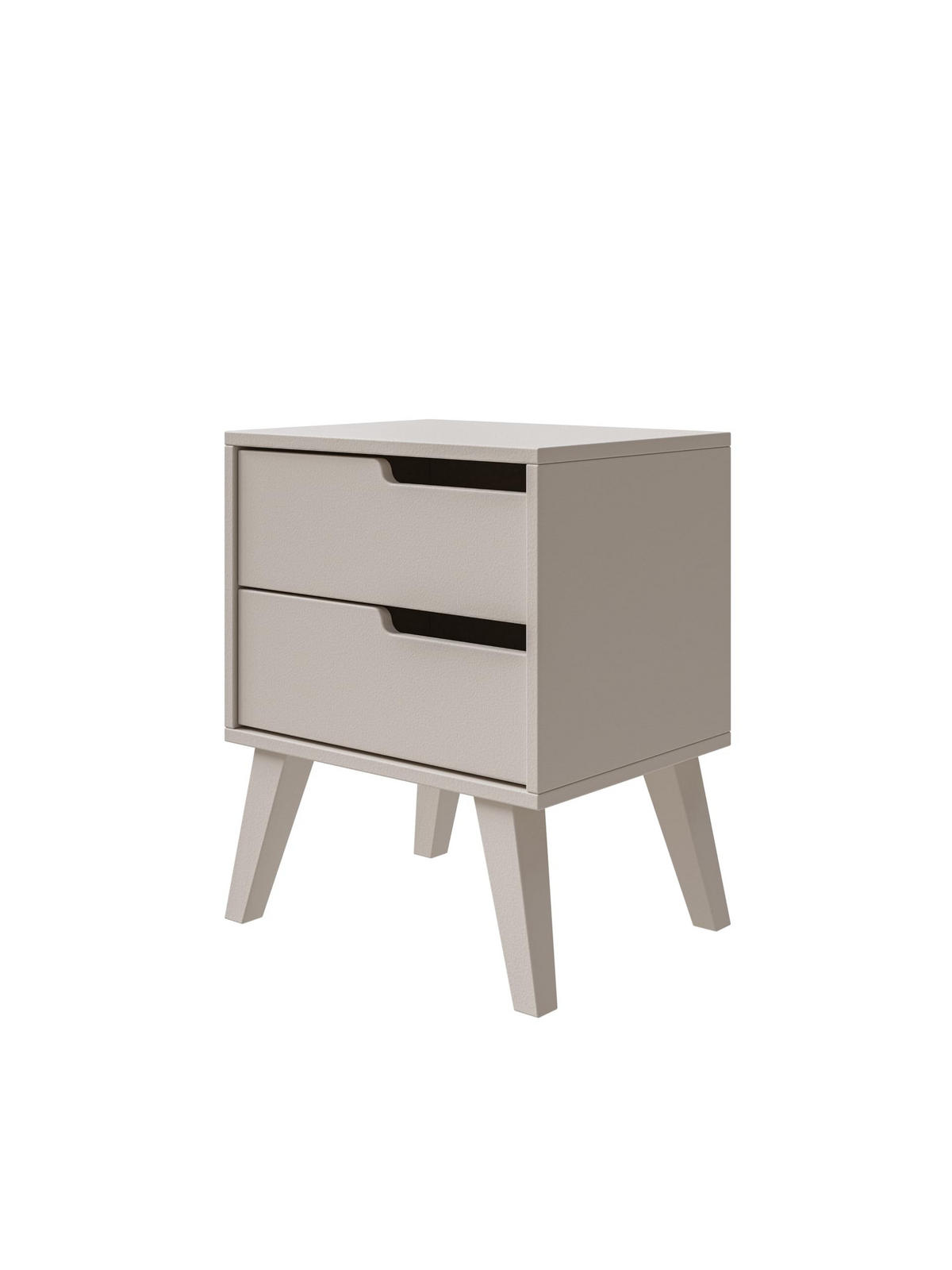 NACHTTISCH Solvo 45x55x40 cm - Modern Nachtschrank zum Schlafzimmer - EIN praktischer Commode aus Spanplatten - Weiß - Weiß, Holzwerkstoff (45/55/40cm) - Chilly
