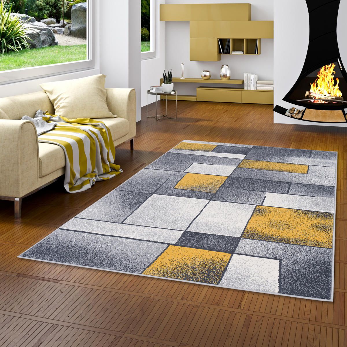 DESIGNER TEPPICH BRILLIANT FANTASY - Grau, Textil (120/170cm) - Pergamon