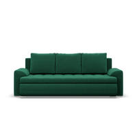 SOFA 3-SITZER MIT SCHLAFFUNKTION FORESTA, Dunkelgrün - Dunkelgrün, Textil (222/92/96cm)