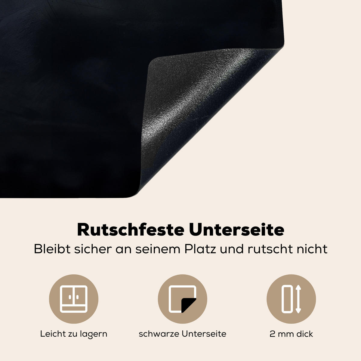 HERDABDECKPLATTE Kräuter - Gewürze - Konkrete Optik - Stilleben Induktionsmatte 78x78 cm - Multicolor, Kunststoff (78/78/0.2cm) - MuchoWow