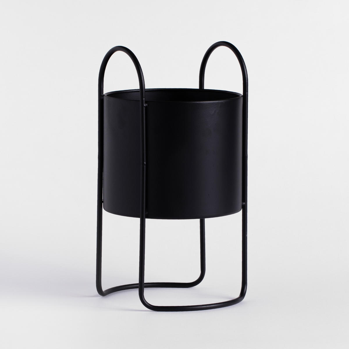 BLUMENTOPF Zenara, Schwarz, 40x22cm - Schwarz, Metall (22/40cm) - home&you