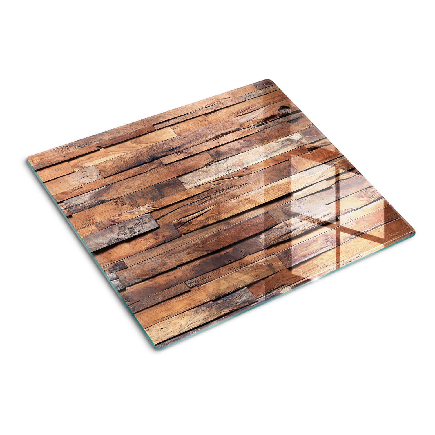 GLASPLATTE 60x52 cm Holzwand - Braun, Glas (60/0.4/52cm) - TULUP