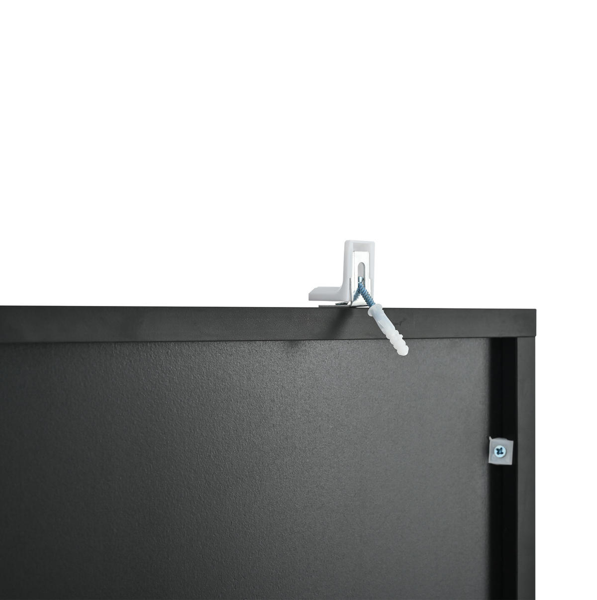 VITRINE 55/38/170 cm Schwarz aus Spanplatte mit LED-Beleuchtung - Schwarz, Holzwerkstoff (38/170/55cm) - OKMYHOME