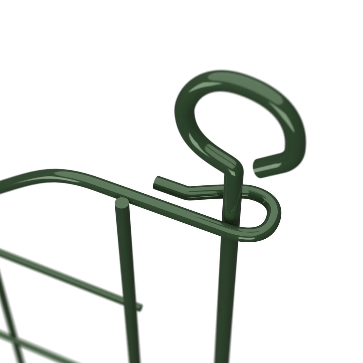 5xTEICHZAUN - Dunkelgrün, Metall (365/66cm) - Relaxdays