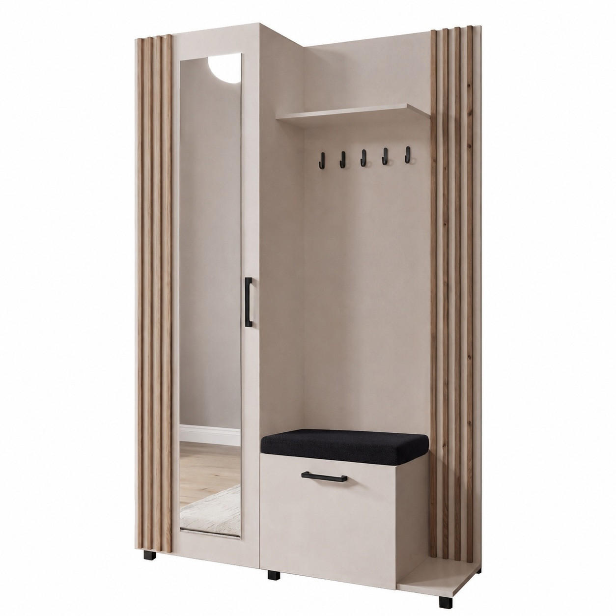 KS Home Concept Garderoben-Set Kaschmir 137x207x42 cm