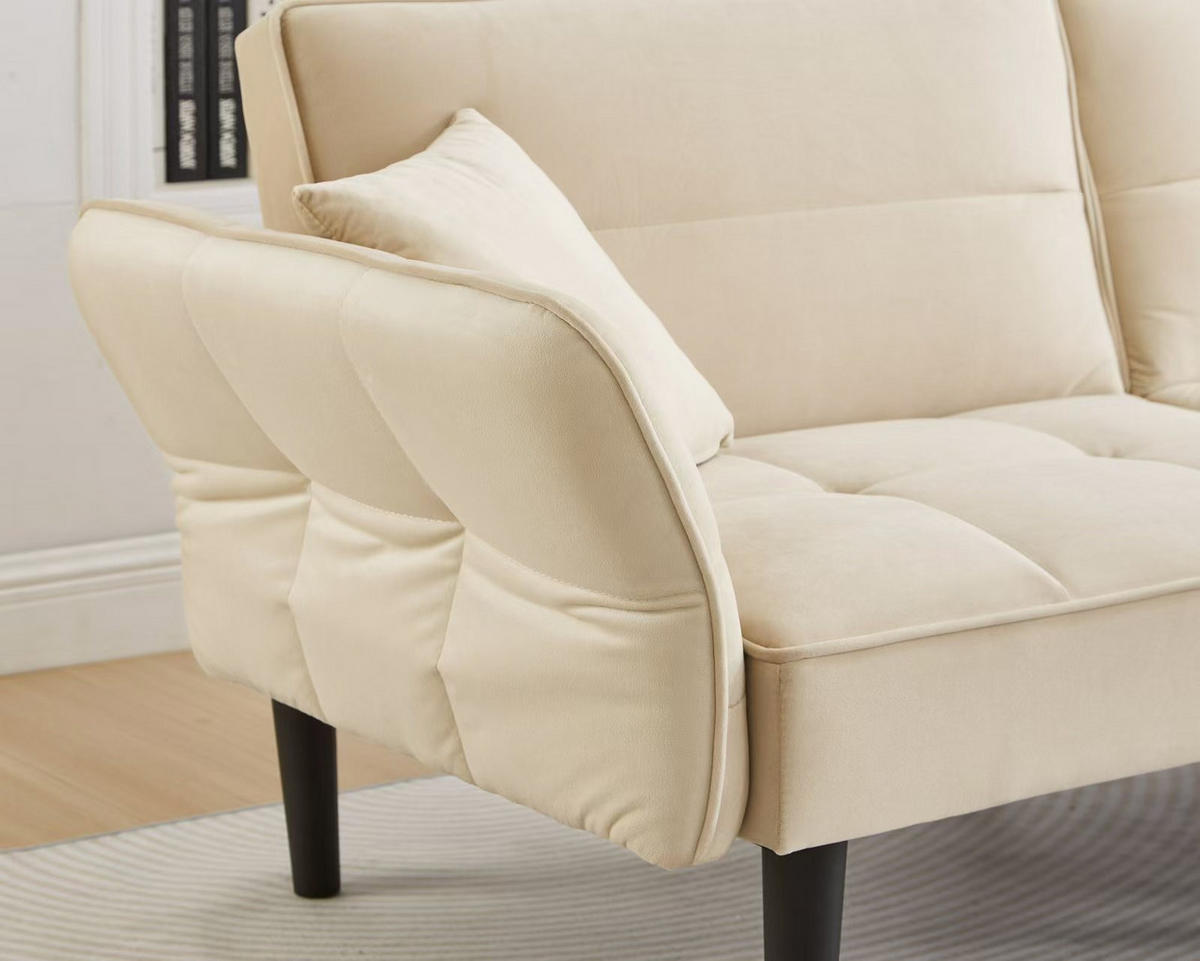 SOFA 2-Sitzer 176/78/76 cm Beige - Beige, Textil (78/76/176cm)