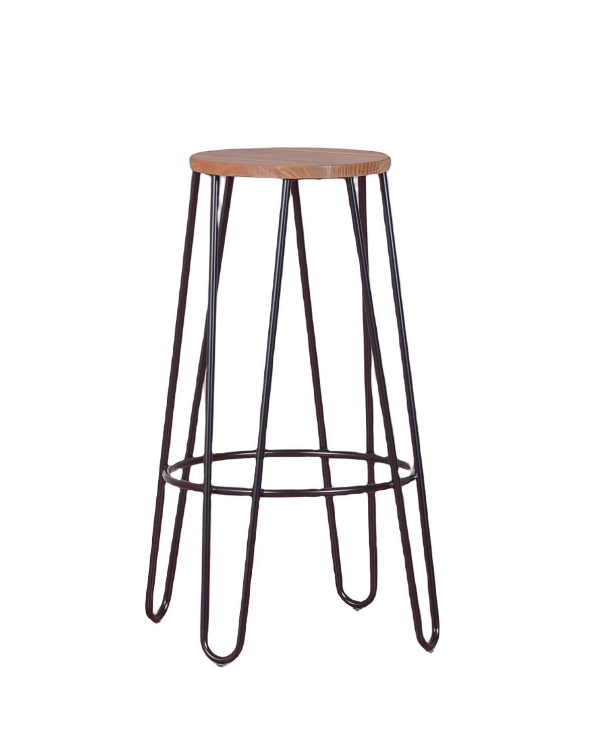 HOCKER Holz Schwarz - Schwarz, Holz (49/76/49cm) - Nest Dream
