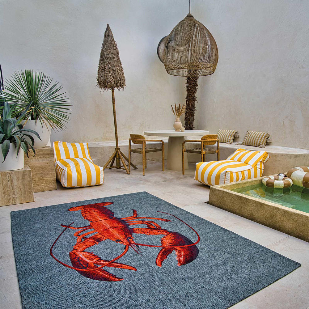 TEPPICH Steam Red Pop 170/240 cm - Grau, Textil (170/240cm) - Louis De Poortere