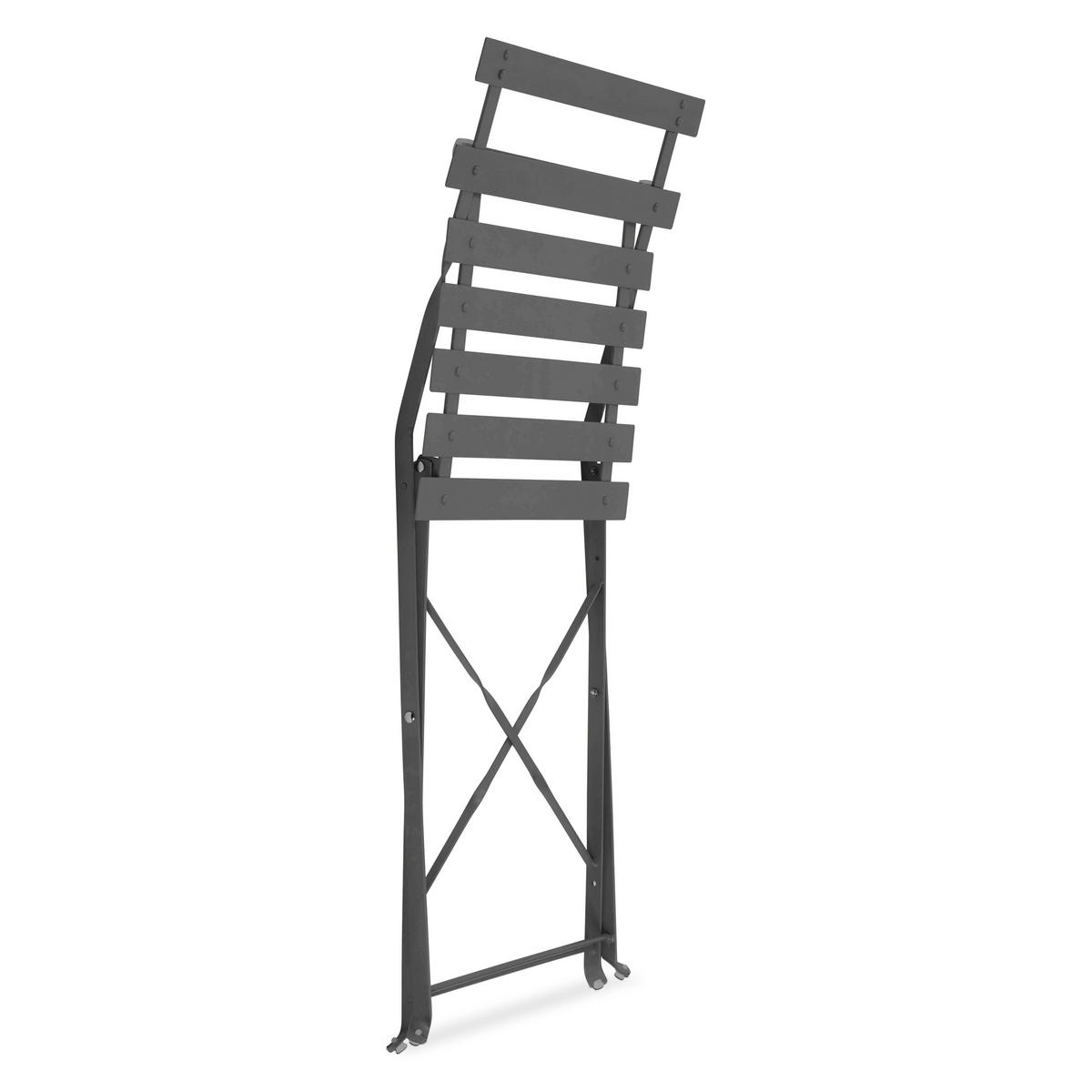 GARTENSET, Grau - Grau, Metall - Oviala