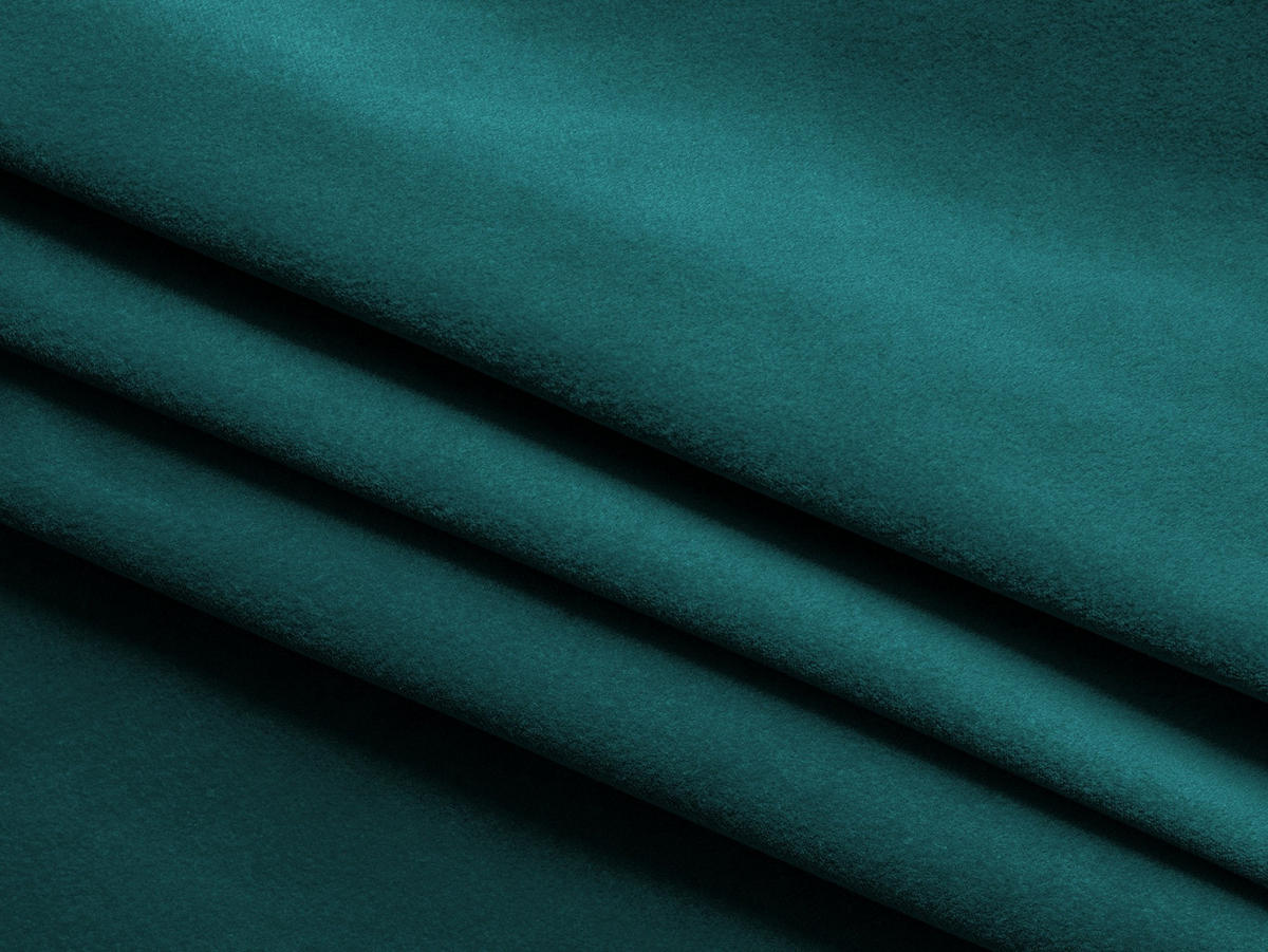 3-SITZER SOFA Samt Stoff Blau - Blau/Petrol, Kunststoff/Textil (224/80/103cm) - Makamii