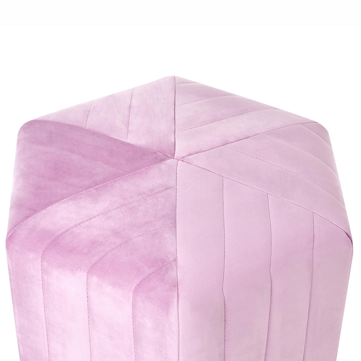 POUF Hellviolett Murietta - Violett, Textil (53/29/48cm) - Beliani