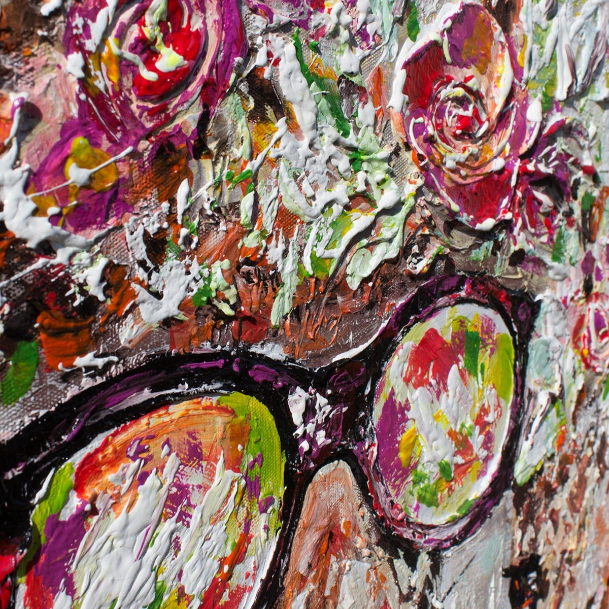 GEMÄLDE Giraffen Schattenfugenrahmen Beige 150x50 cm - Beige, Holz (150/50cm) - YS-art gallery