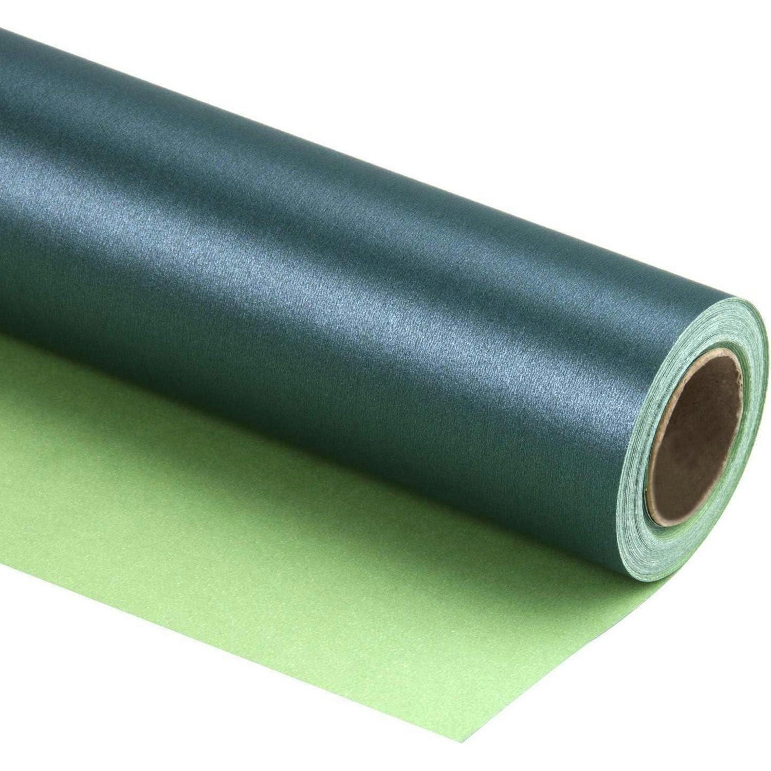GESCHENKPAPIER Grün Matt mit Perlglanz 76 cm x 10 m - Grün, Papier (76/1/1000cm)